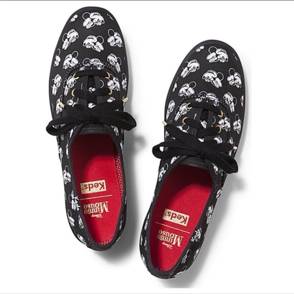 Disney Minnie Mouse Black Keds Sneakers 9 Champion Lo
